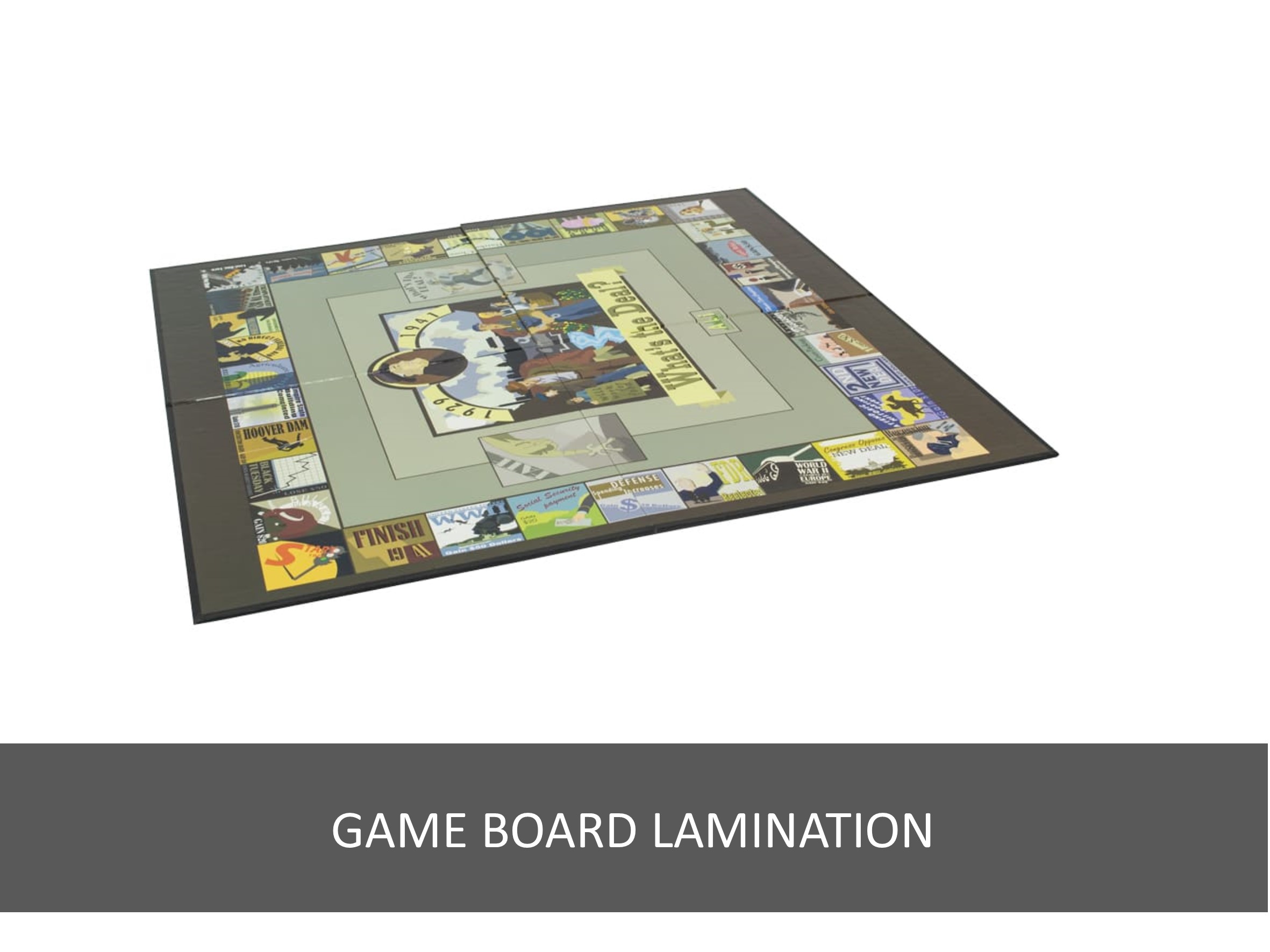 Game board lamination