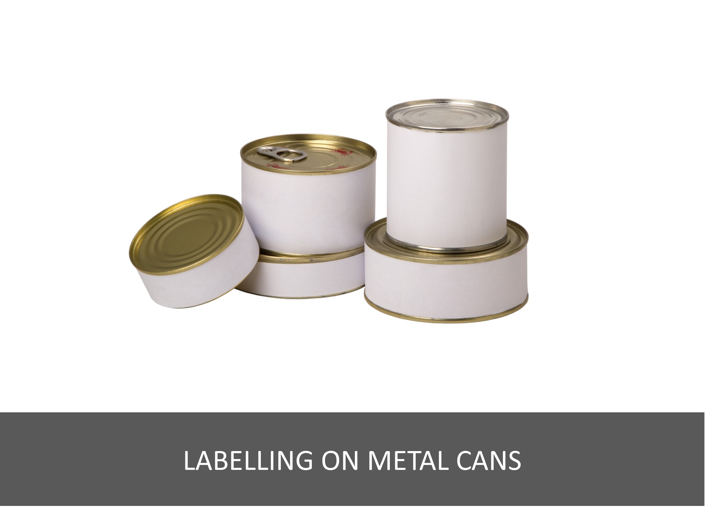 labelling on metal cans
