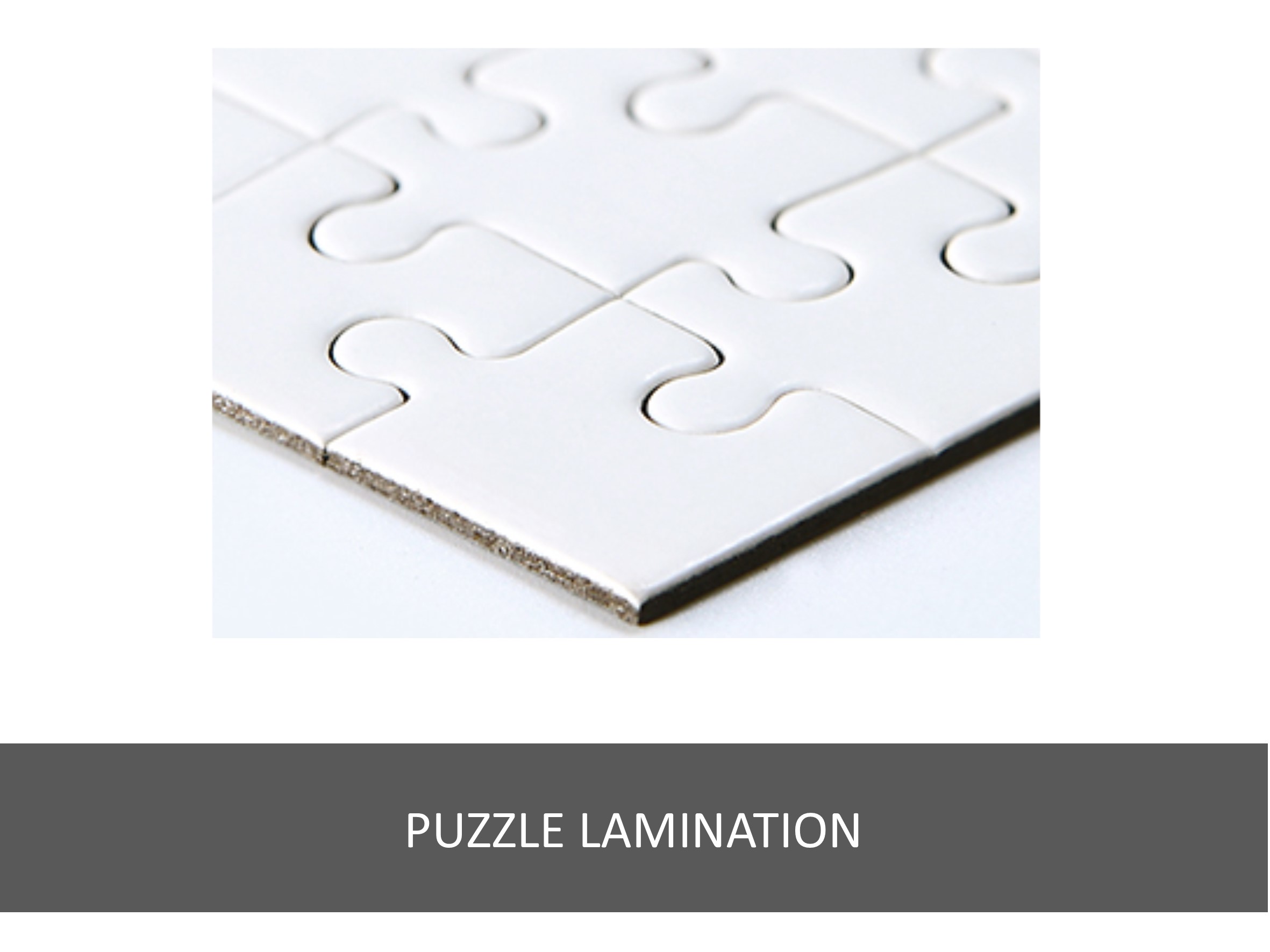 Puzzle lamination