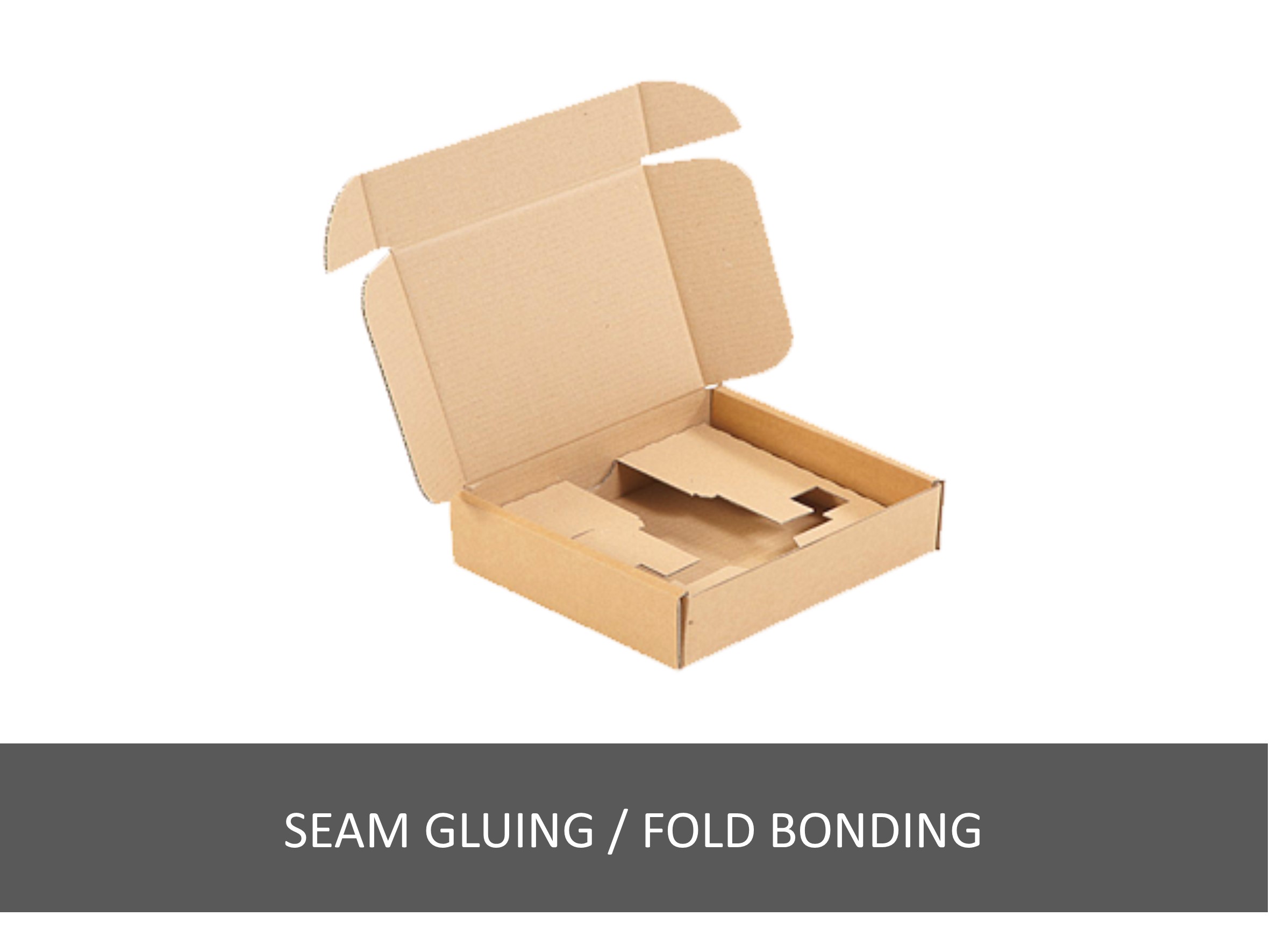 Seam gluing / fold bonding