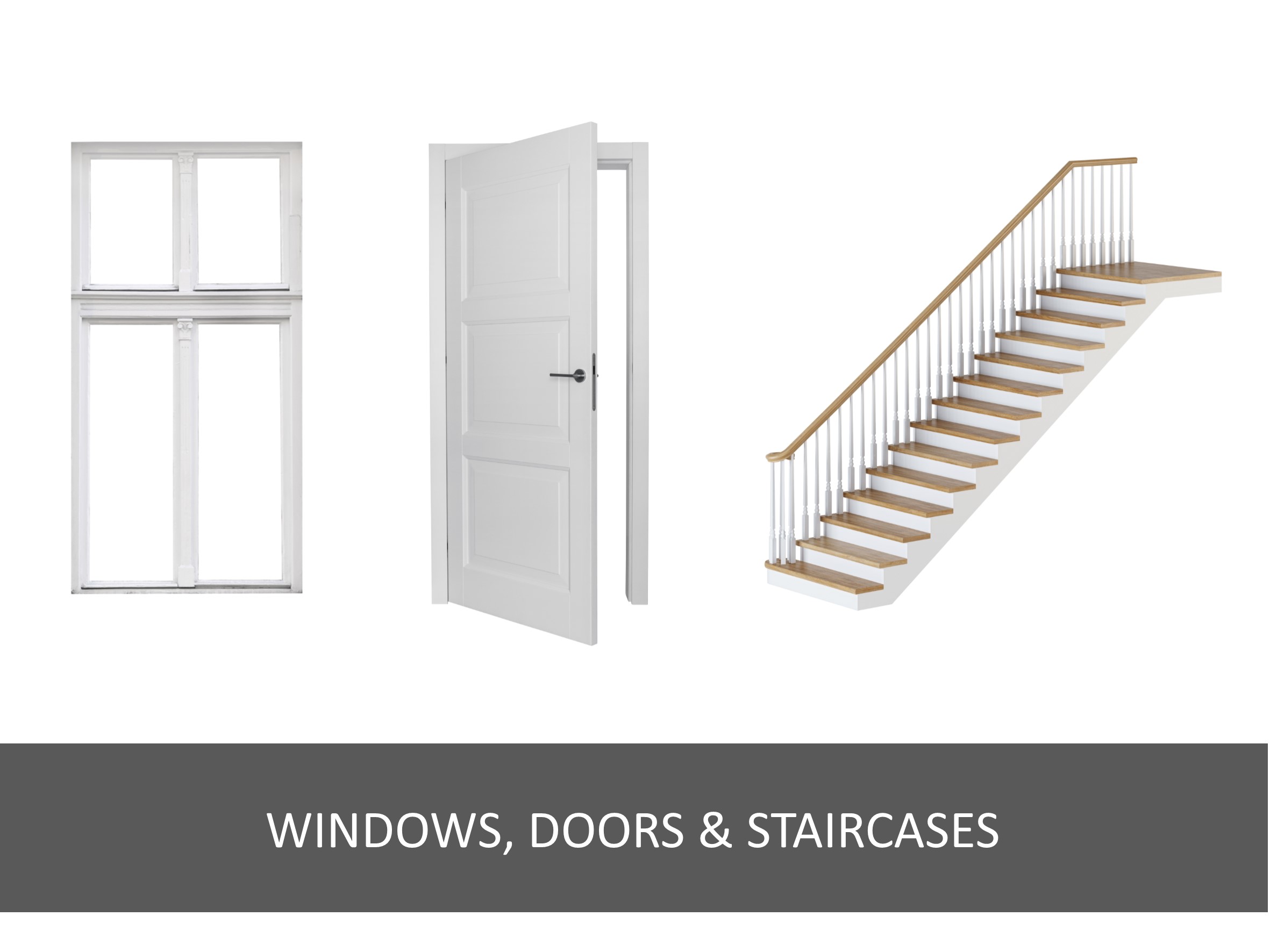 Windows, doors & staircases